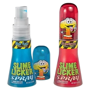 Toxic Waste Slime Licker Spray Blue Razz or Strawberry 0.95 oz.