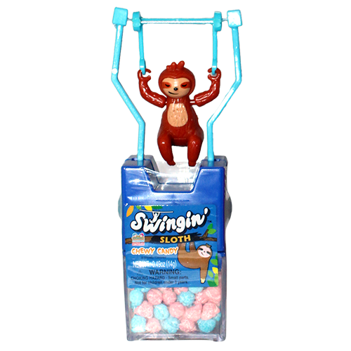 Kidsmania Swingin Sloth Chewy Candy 0.49 oz. - For fresh candy and great service, visit www.allcitycandy.com