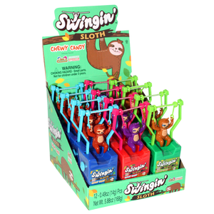 Kidsmania Swingin Sloth Chewy Candy 0.49 oz. - For fresh candy and great service, visit www.allcitycandy.com