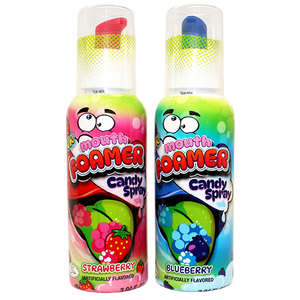 Sour Mouth Foamer Candy Spray 3.04 oz. Case of 12 - Visit www.allcitycandy.com for great candy, service and delicious treats.