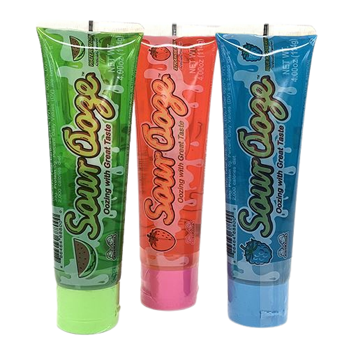 All City Candy Sour Ooze Tube Candy Gel - 4-oz. Tube Novelty Kidsmania 1 Tube For fresh candy and great service, visit www.allcitycandy.com