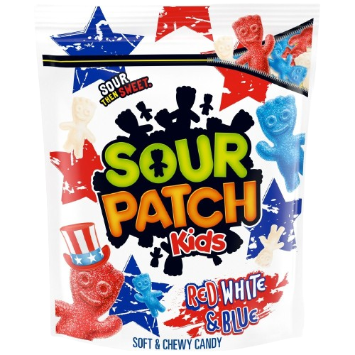 All City Candy Sour Patch Kids Red, White, & Blue - 1.8 lb. Bag Sour Mondelez International For fresh candy and great service, visit www.allcitycandy.com