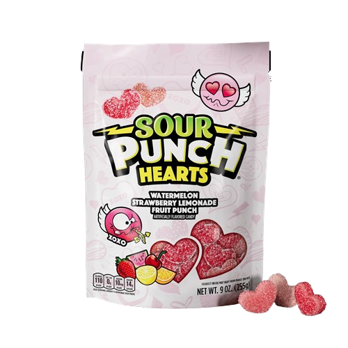 Sour Punch Hearts 9 oz. Bag