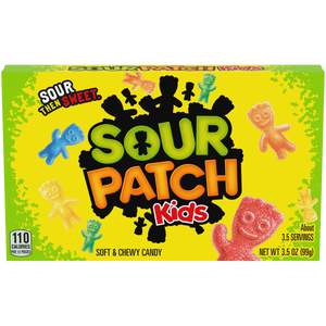 All City Candy Sour Patch Kids Soft & Chewy Candy - 3.5 oz. Theater Box Theater Boxes Mondelez International 1 Box For fresh candy and great service, visit www.allcitycandy.com