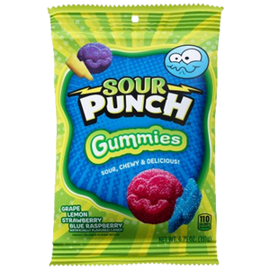 Sour Punch Gummies 6.75 oz. Bag - For fresh candy and great service visit www.allcitycandy.com