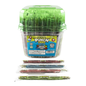 All City Candy Assorted Sour Punch Twists Candy - Tub of 180 Media American Licorice Company For fresh candy and great service, visit www.allcitycandy.com