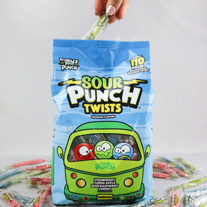 All City Candy Sour Punch Individually Wrapped Twists 110 pc. Bag- For fresh candy and great service, visit www.allcitycandy.com