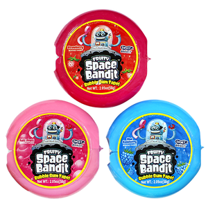All City Candy Sweet Bandit Fruity Space Bandit Bubble Gum Tape 2.05 oz. - For fresh candy and great service, visit www.allcitycandy.com