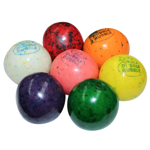 Dubble Bubble Splat Gum Balls 3 lb. Bulk Bag - For fresh candy and great service, visit www.allcitycandy.com