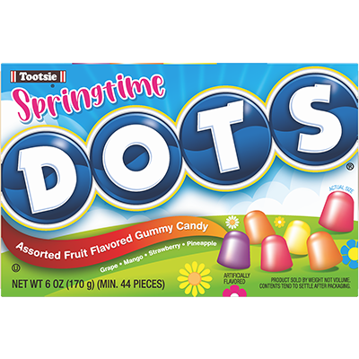 For fresh candy and great service, visit www.allcitycandy.com - Dots Springtime Assorted 6 oz. Theater Box