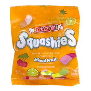 Smarties Squashies MIxed Fruit 5 oz Bag - Visit www.allcitycandy.com for great candy, service and delicious treats.