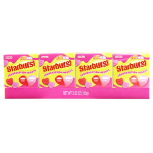 Starburst Conversation Hearts Fave Reds Pack of 4- 0.88 oz. Box