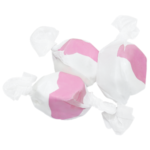 Strawberry & Creme Salt Water Taffy - Bulk Bags - Visit www.allcitycandy.com for great candy, service and delicious treats.