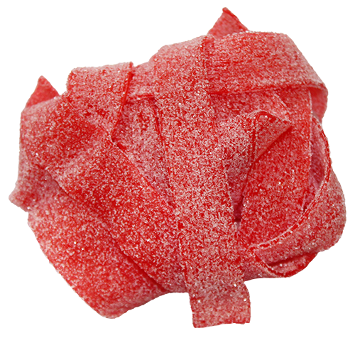 Dorval Sour Power Strawberry Belts -Bulk Bags - For fresh candy and great service, visit www.allcitycandy.com