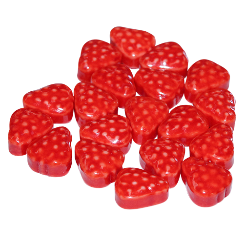 Strawberry Patch Dextrose Pressed Candy 3 lb. Bulk Bag - For fresh candy and great service, visit www.allcitycandy.com