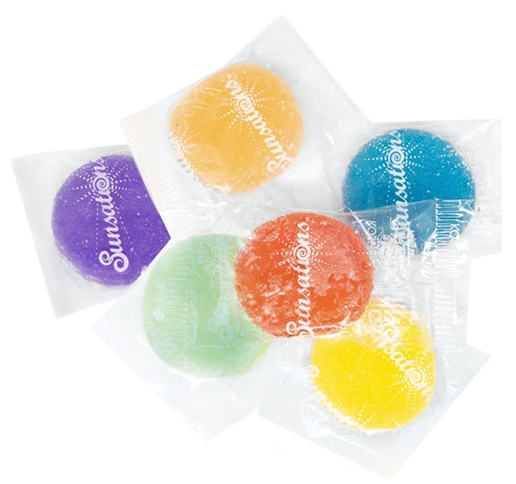Sunsations Assorted Wrapped Jell Candies - For fresh candy and great service, visit www.allcitycandy.com