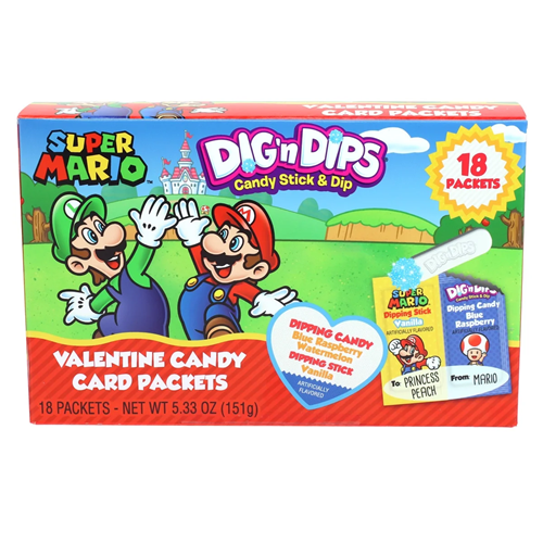 Super Mario Dig n Dips 18 Packets 5.33 oz. Box