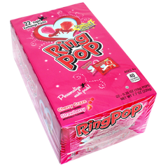 Ring Pop Valentine Candy Lollipops, 22 Count Box - All City Candy