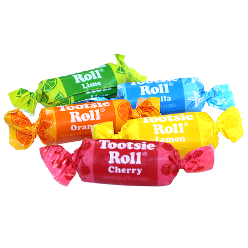 Tootsie Fruit Chew Rolls Assorted Flavors Candy - 3 LB Bulk Bag