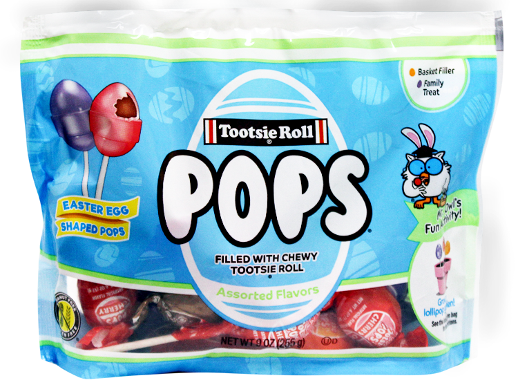 All City Candy Tootsie Easter Egg Shaped Pops Easter Tootsie Roll Industries For fresh candy and great service, visit www.allcitycandy.com