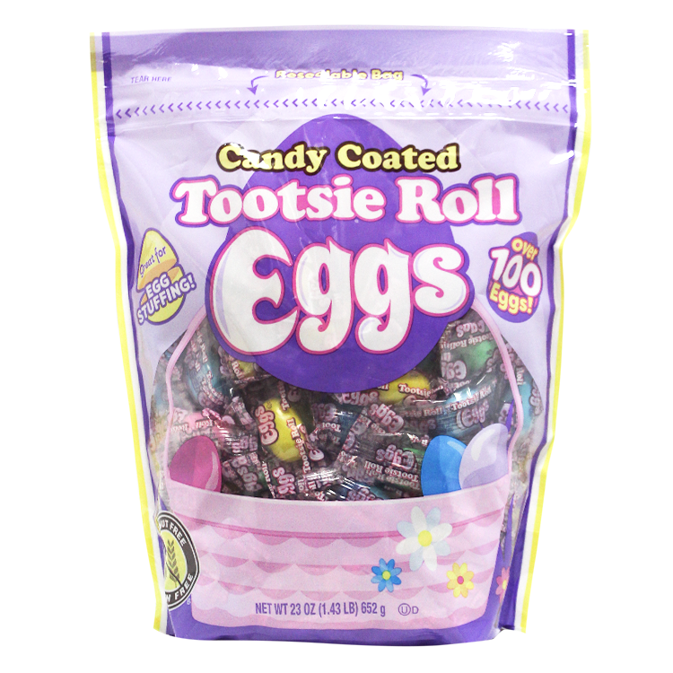 All City Candy Tootsie Roll Eggs Individually Wrapped - 23-oz. Resealable Bag Easter Tootsie Roll Industries For fresh candy and great service, visit www.allcitycandy.com