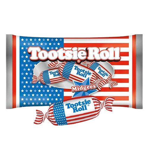 Tootsie Roll Usa Flag Midgees 11 Oz Bag All City Candy 