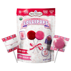 Torie & Howard Organic Valentines Lollipops 40 Count 8.7 oz. Bag
