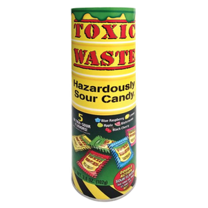 All City Candy Toxic Waste Hazardously Sour Candy Bank 9" Novelty Stichler Products For fresh candy and great service, visit www.allcitycandy.com