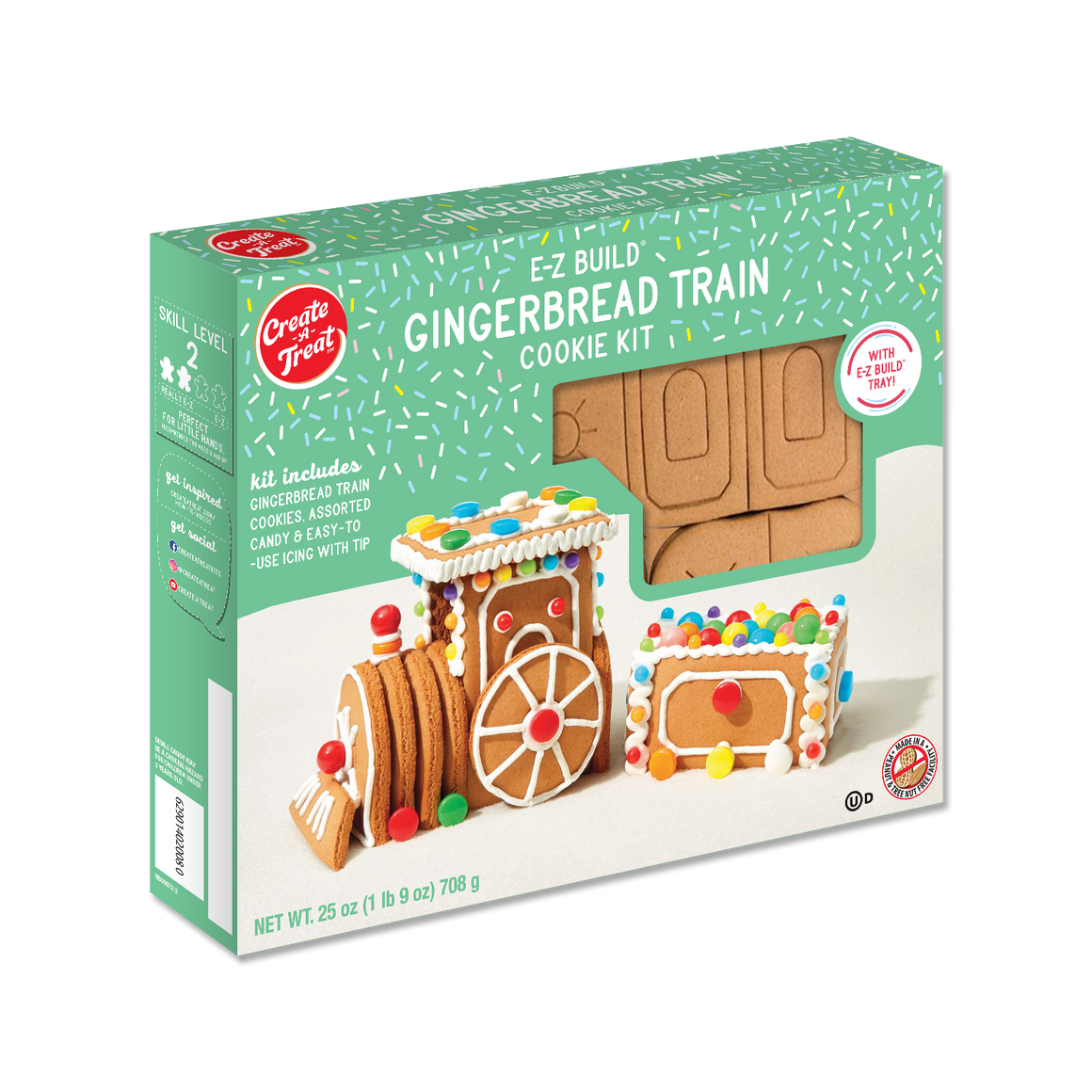 Create a Treat Gingerbread Train Cookie Kit 25 oz. Box