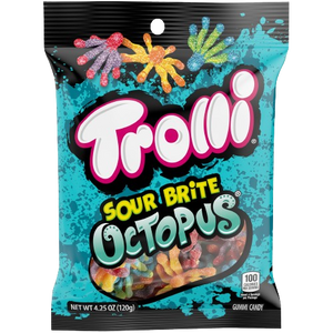 All City Candy Trolli Sour Brite Octopus Gummi Candy - 4.25-oz. Bag Gummi Trolli (Ferrara) For fresh candy and great service, visit www.allcitycandy.com