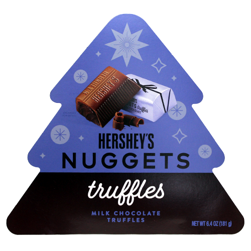 For fresh candy and great service, visit www.allcitycandy.com - Hershey's Nuggets Milk Chocolate Truffles Tree Gift Box 6.4 oz.