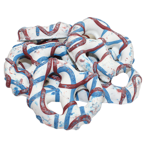 Patriotic Frosted Pretzels 3 lb. Bulk Bag - Visit www.allcitycandy.com for great candy, service and delicious treats.
