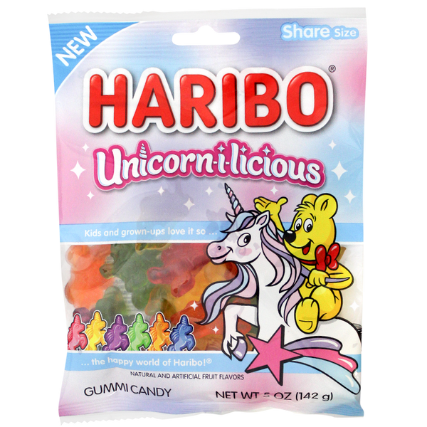 Haribo Unicorn-i-licioius Gummi Candy Bag - All City Candy