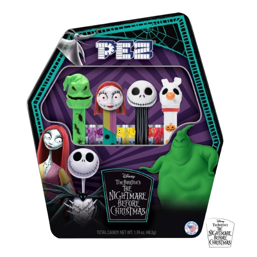 PEZ Nightmare Before Christmas 1.74 oz. Gift Set Tin - Discover www.allcitycandy.com for bulk candy, chocolates, gummies & seasonal sweets. Perfect for parties, gifts & everyday treats—shop your favorites now!