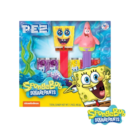 PEZ - Spongebob Squarepants Twin Pack 1.74 oz. - Discover www.allcitycandy.com for bulk candy, chocolates, gummies & seasonal sweets. Perfect for parties, gifts & everyday treats—shop your favorites now!