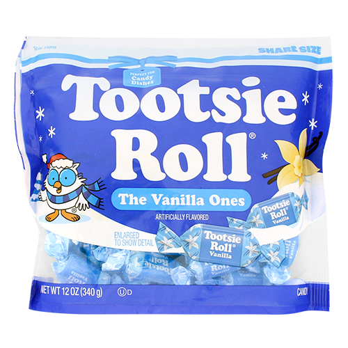 Christmas Vanilla Flavored Tootsie Roll Midgees 12 oz. Bag