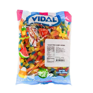 All City Candy Vidal Sugar Free Gummy Worms 2.2 lb. Bag- For fresh candy and great service, visit www.allcitycandy.com