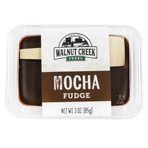 Walnut Creek Mocha Fudge Cup 3 oz. - Visit www.allcitycandy.com for great candy, service and delicious treats.
