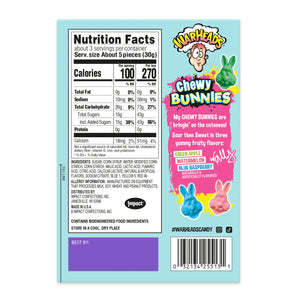 For fresh candy and great service, visit www.allcitycandy.com - Warheads Chewy Bunnies 3 oz. Theater Box