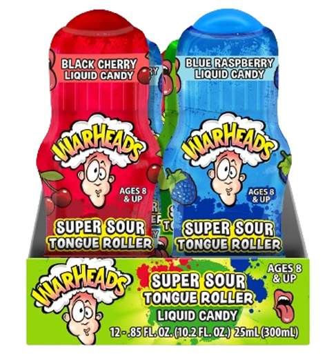 Warheads Super Sour Assorted Tongue Roller 0.85 oz. - For fresh candy and great service, visit www.allcitycandy.com
