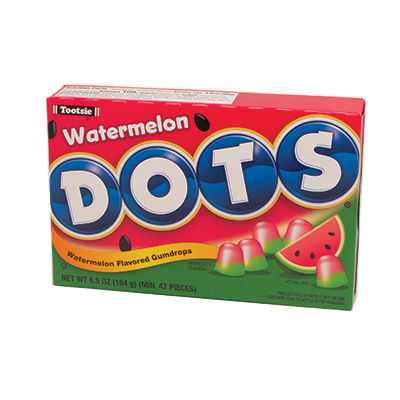 For fresh candy and great service, visit www.allcitycandy.com - Dots Limited Edition Watermelon 6.5 oz. Theater Box