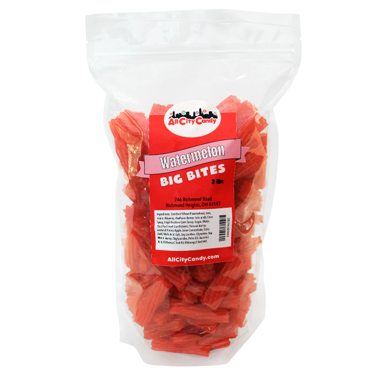 All City Candy Watermelon Licorice Twist Pieces 2 lb. Bulk Bag - For fresh candy and great service, visit www.allcitycandy.com