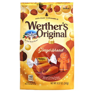 Werther's Original Gingerbread Caramels 8.57 oz. Bag - Visit www.allcitycandy.com for great candy, service and delicious treats.