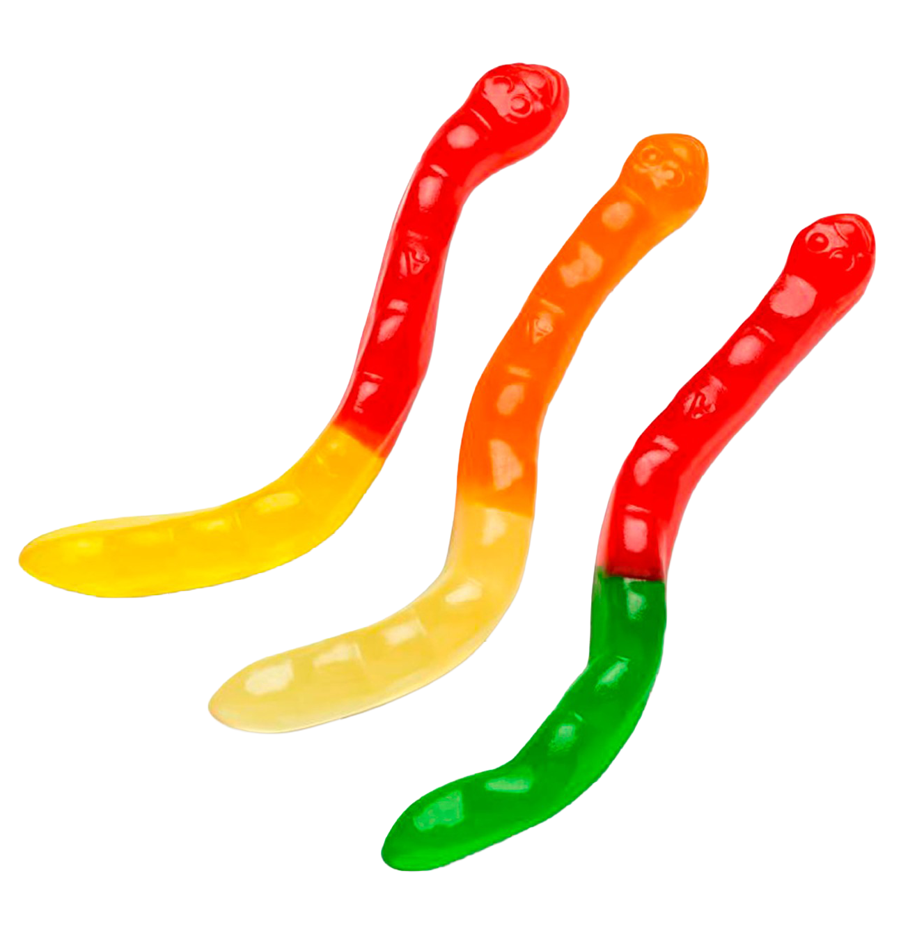 Large Assorted Wild Fruit Gummi Worms Bulk Bags