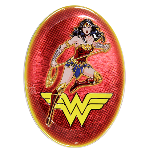 Wonder Woman Strawberry Lemonade Candy Golden Sours 1.2 oz. Tin - For fresh candy and great service, visit www.allcitycandy.com