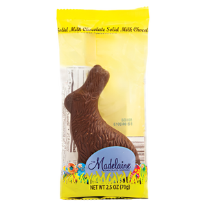 Madelaine Milk Chocolate Solid Sitting Rabbit 2.5 oz. - Visit www.allcitycandy.com for great candy and delicious treats!