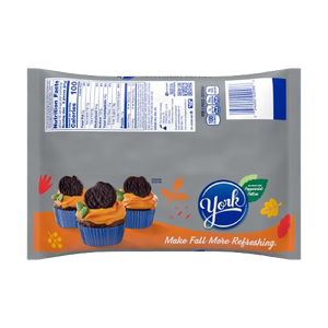 York Harvest Dark Peppermint Pattie Pumpkins 9.6 oz. Bag - Bag of 110 Hospitality Mints For fresh candy and great service, visit www.allcitycandy.com