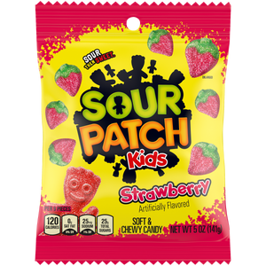 All City Candy Sour Patch Kids Strawberry 5 oz. Bag Sour Mondelez International For fresh candy and great service, visit www.allcitycandy.com