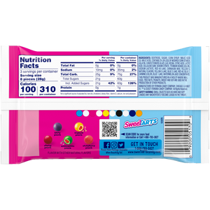 All City Candy Sweetart Chewy Fusion 3.0  oz. Share Pack Chewy Ferrara Candy Company For fresh candy and great service, visit www.allcitycandy.com