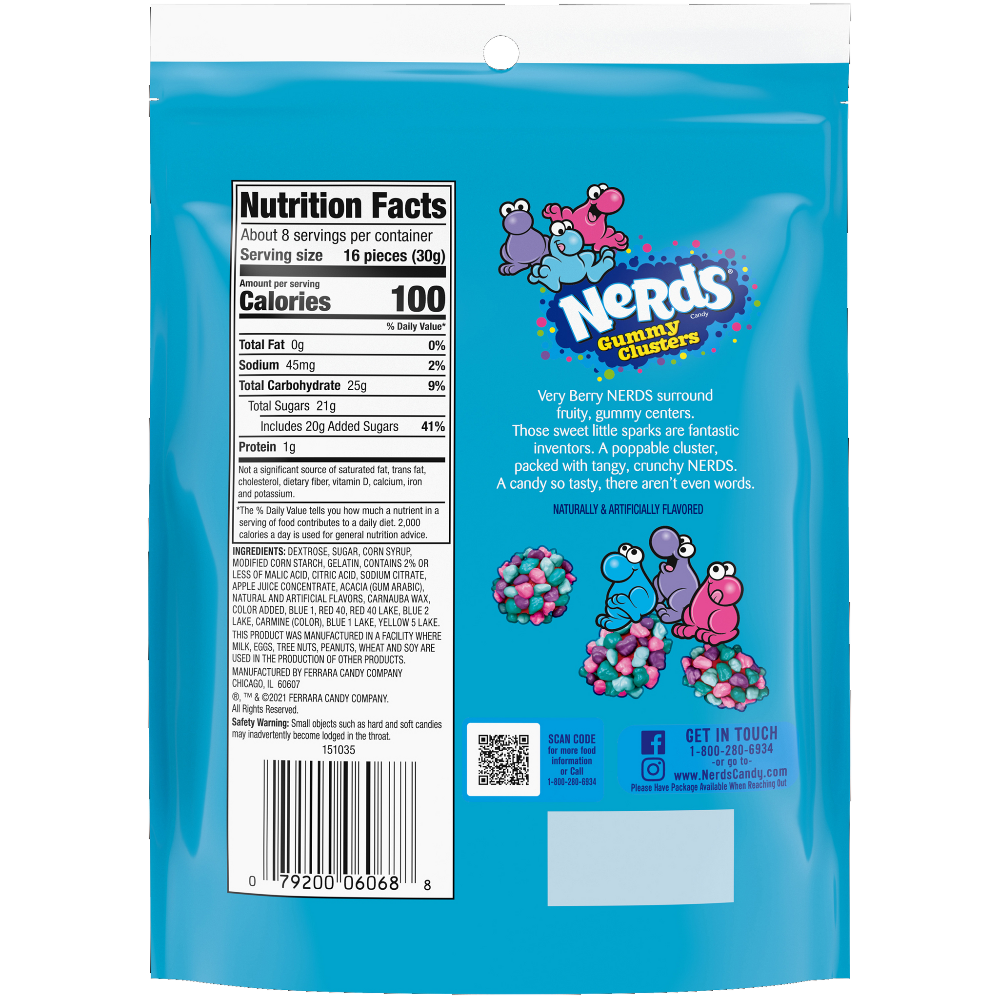 Nerds Gummy Clusters - Very Berry - 3 oz pack